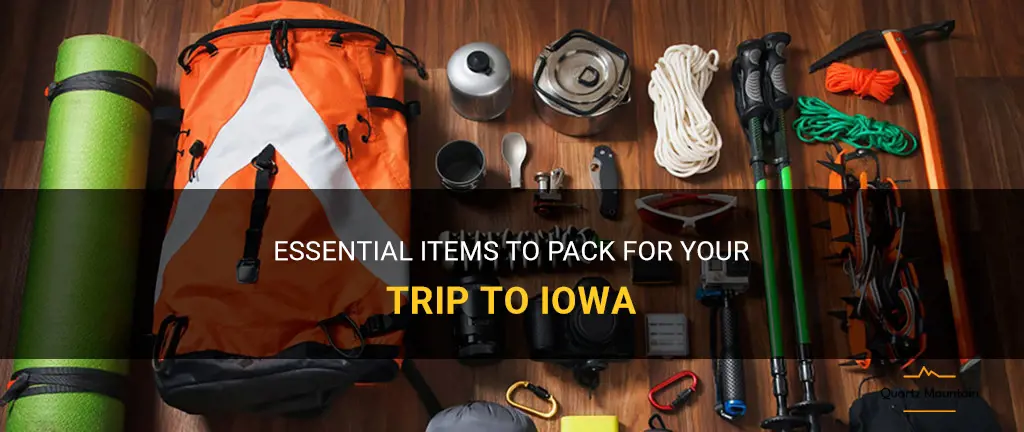 what to pack for iowa