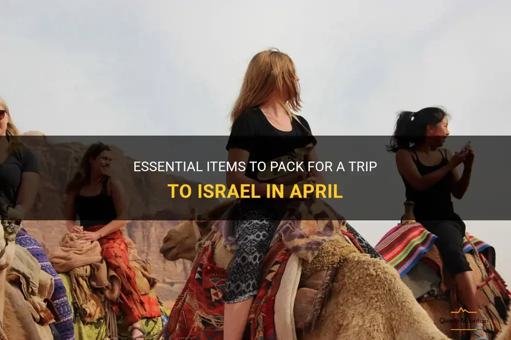 what to pack for israel in april
