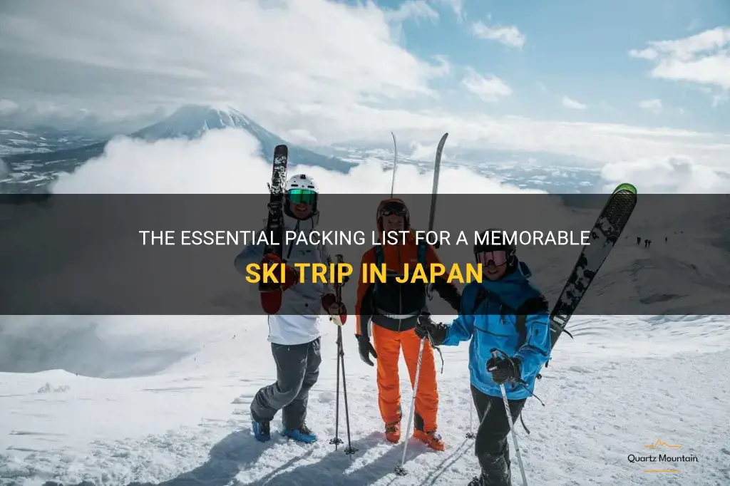 what to pack for japan ski trip