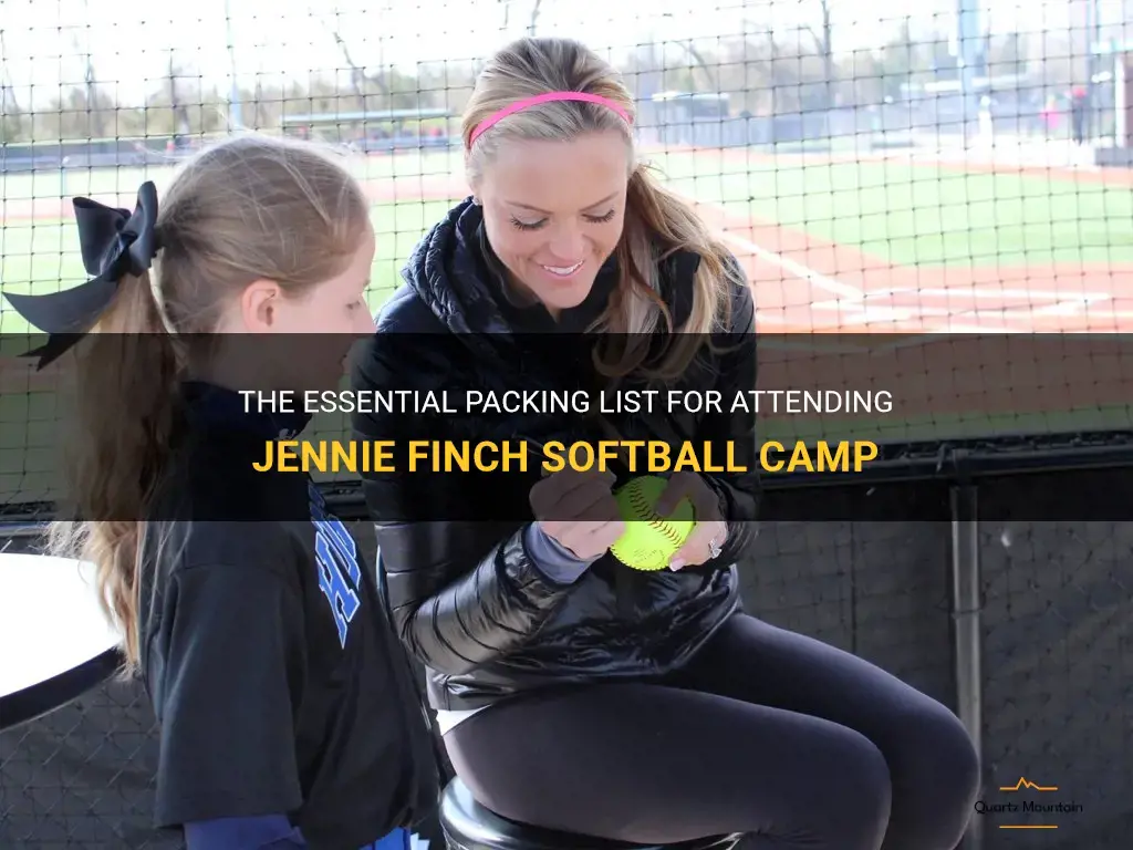 what to pack for jennie finch softball camp