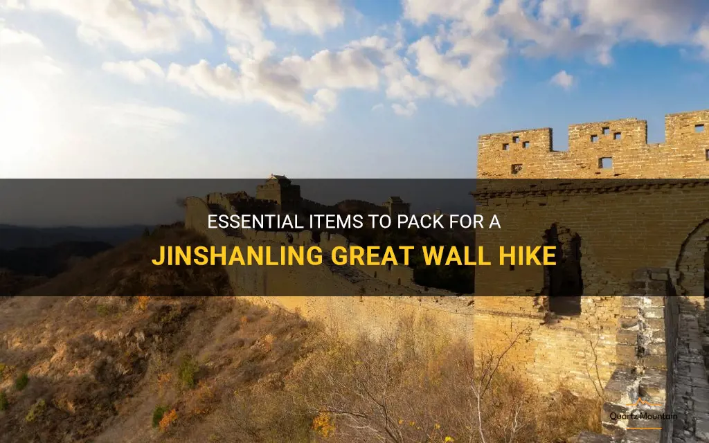 what to pack for jinshinlag great wall hike
