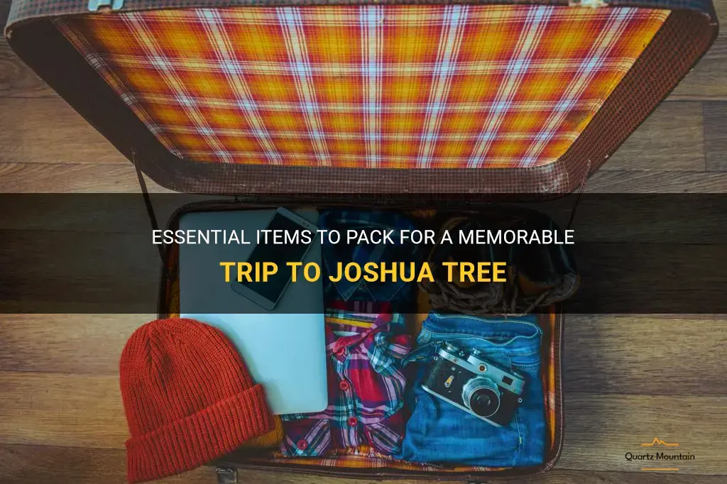 what to pack for joshua tree