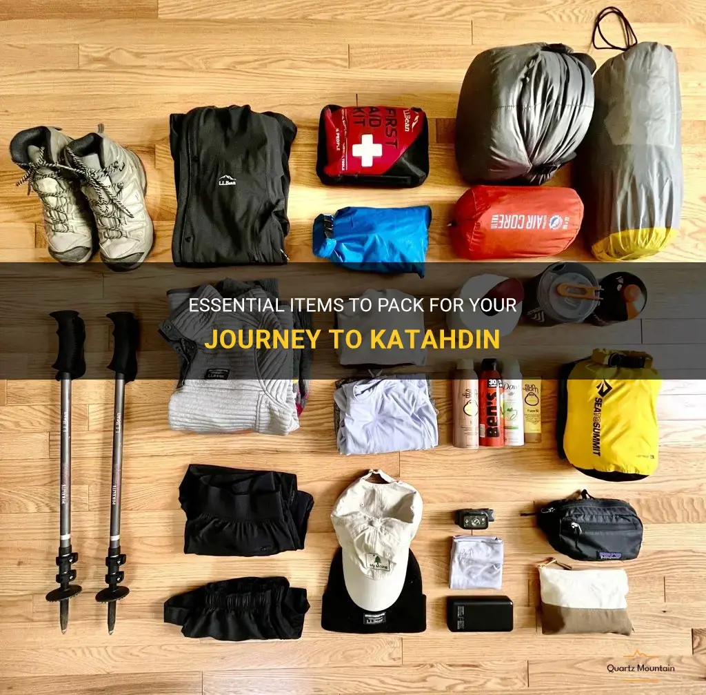 what to pack for katahdin
