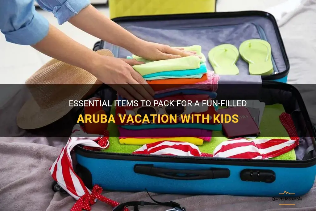 what to pack for kids aruba