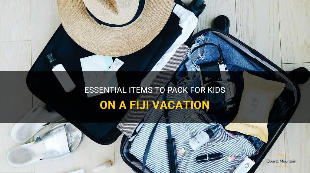 what to pack for kids fiji