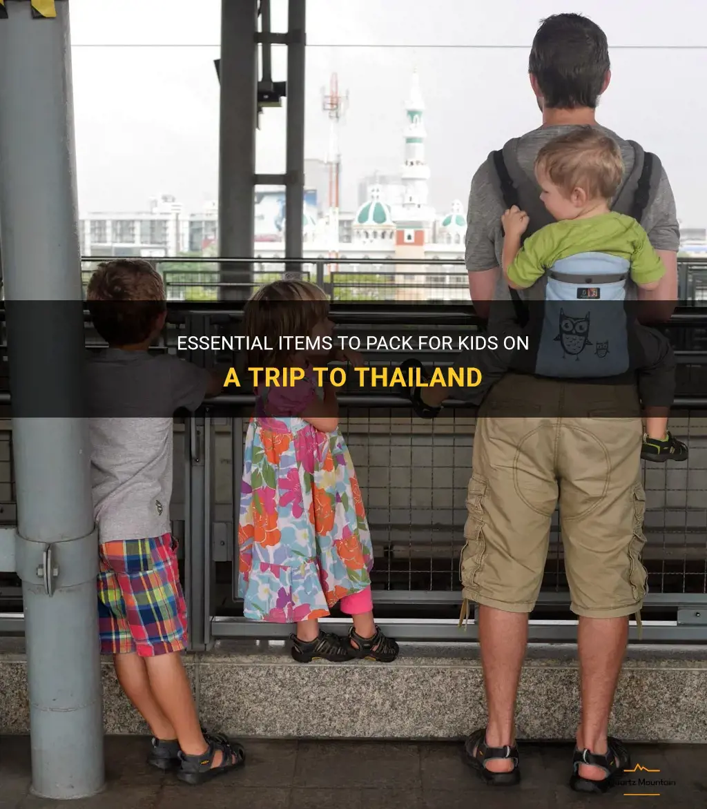 what to pack for kids in thailand