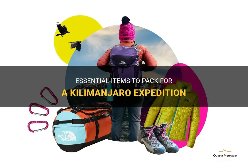 what to pack for kilimanjaro