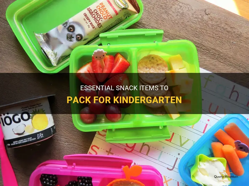 what to pack for kindergarten snack