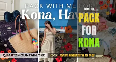 Essential Items to Pack for an Exciting Trip to Kona