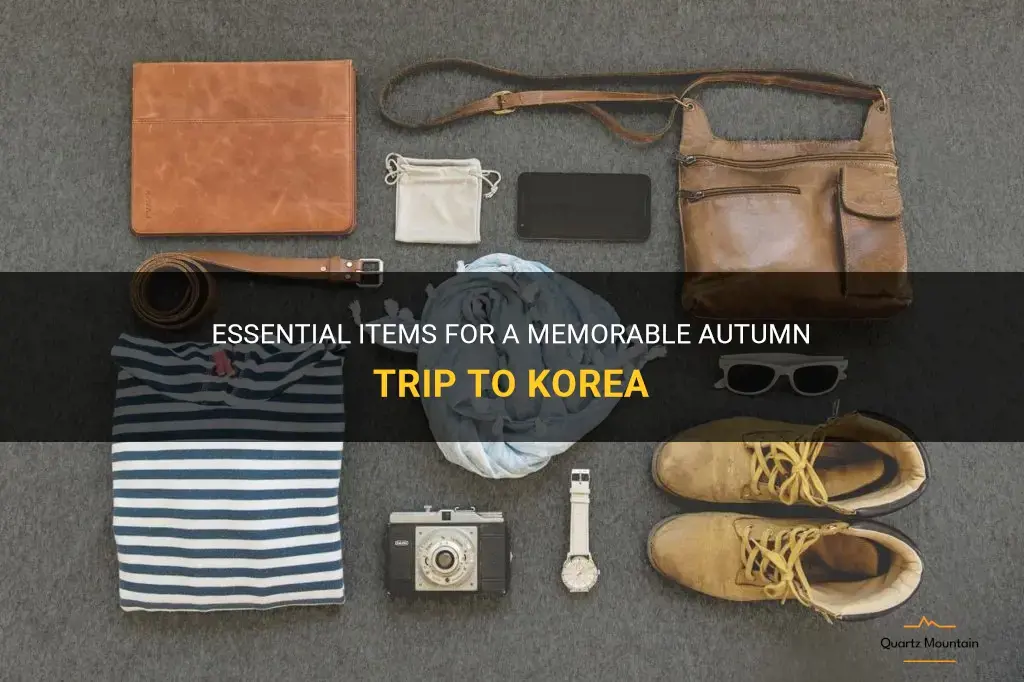 what to pack for korea autumn