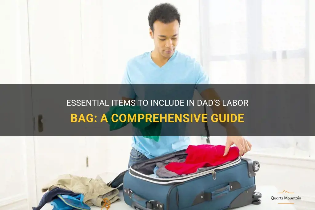 what to pack for labor for dad