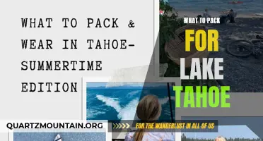 Essential Items to Pack for Your Lake Tahoe Adventure