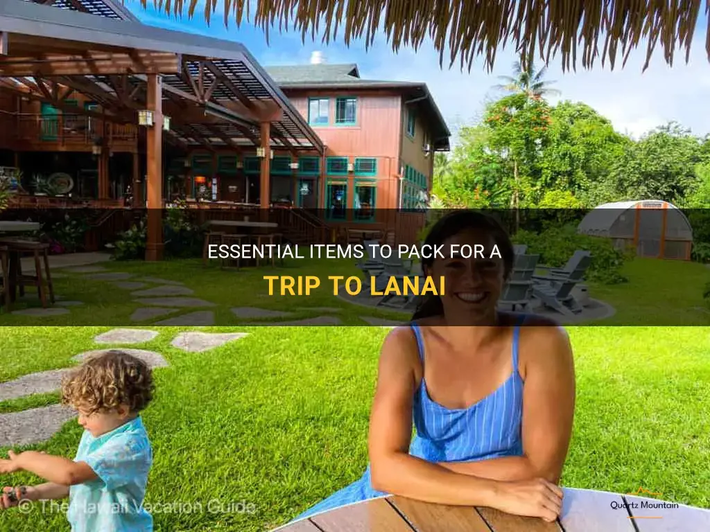 what to pack for lanai