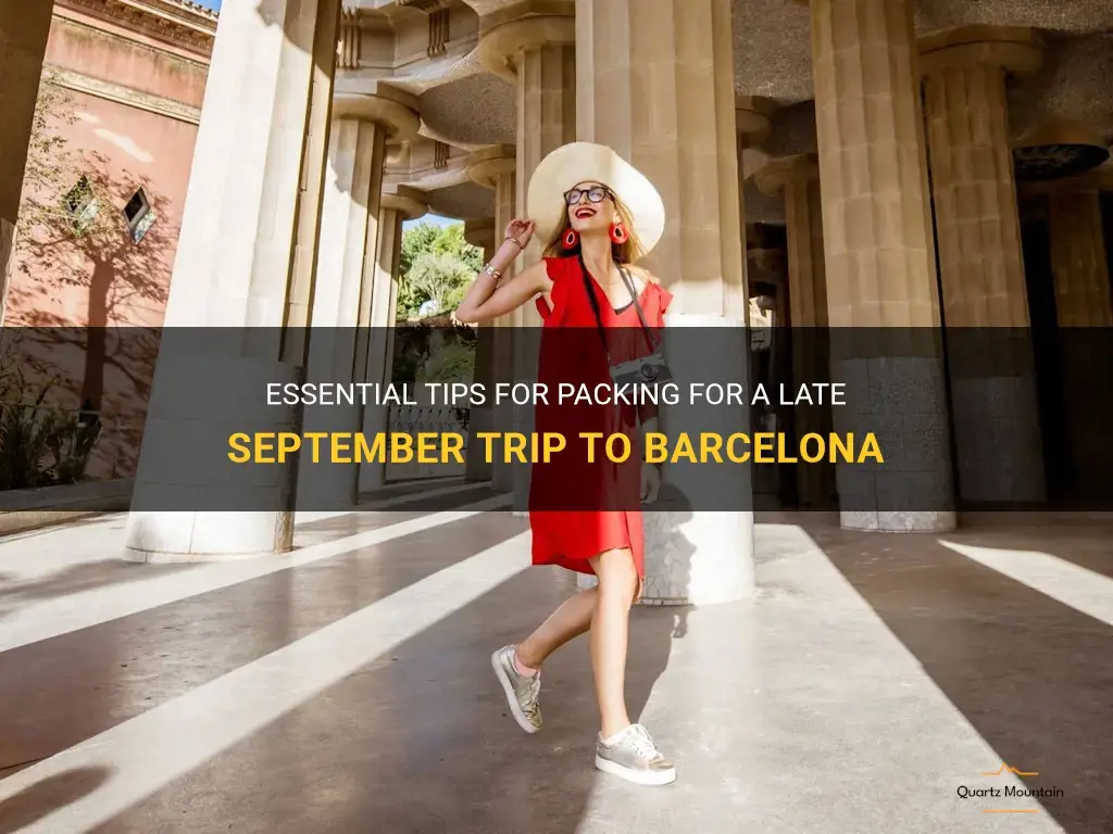 what to pack for late september barcelona