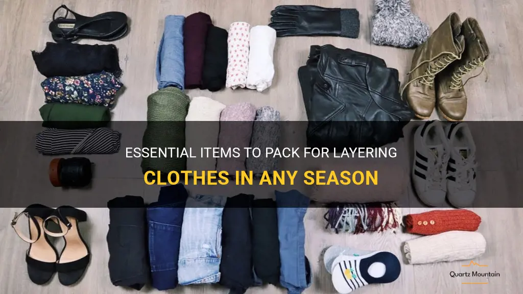 what to pack for layering clothes
