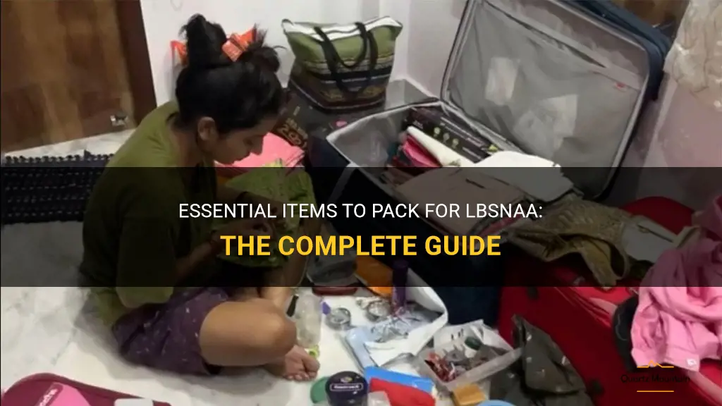 what to pack for lbsnaa