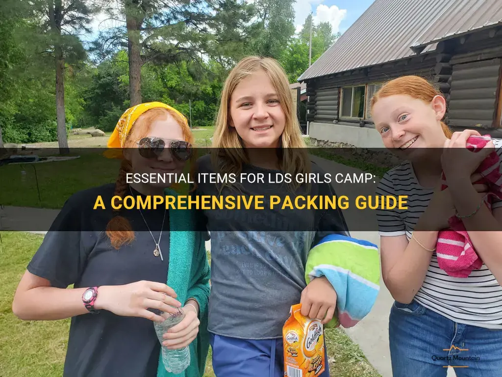 what to pack for lds girls camp