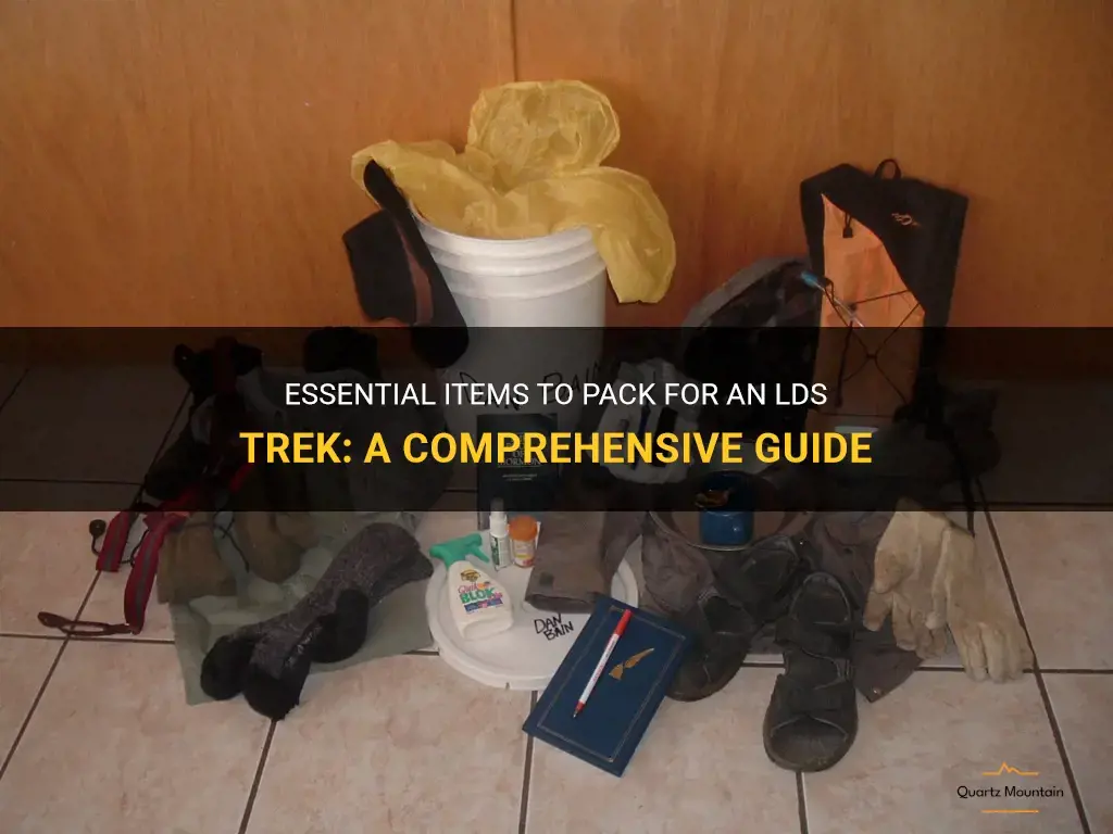 what to pack for lds trek