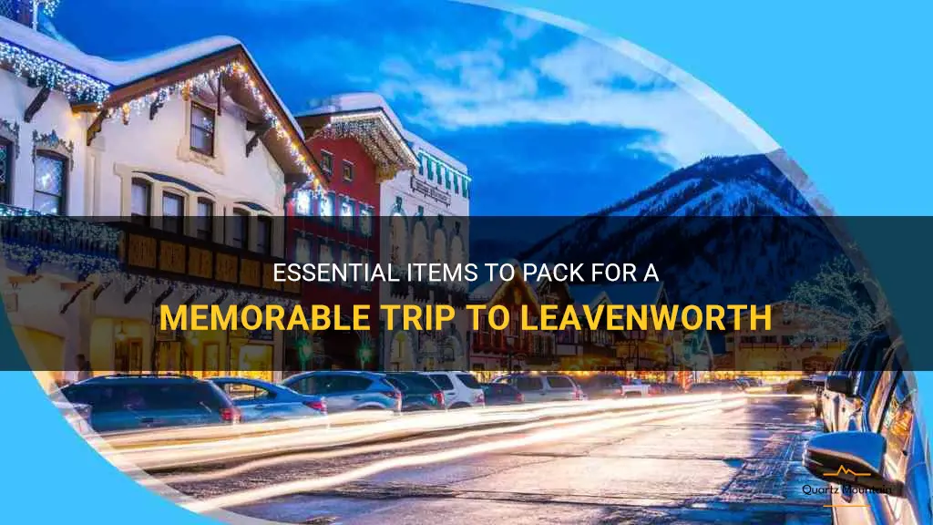 what to pack for leavenworth