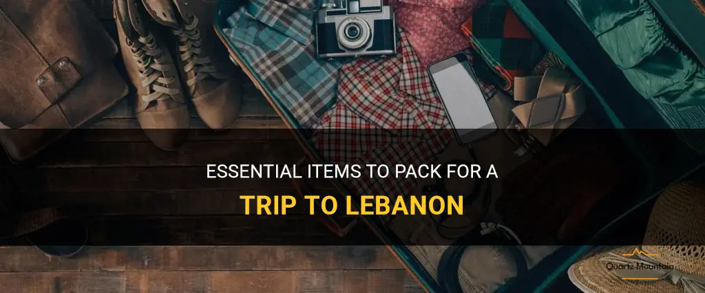 what to pack for lebanon