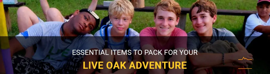 what to pack for live oak