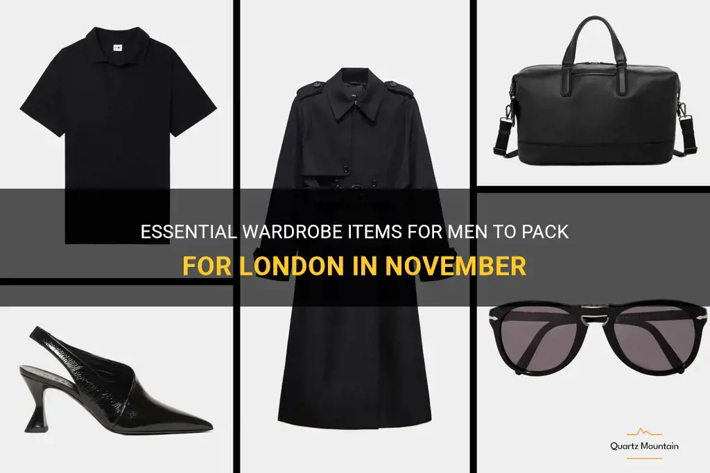 what to pack for london in november men