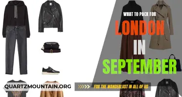 Essential Items to Pack for London in September: A Comprehensive Guide