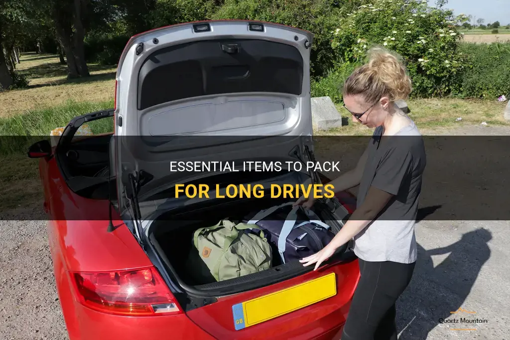 what to pack for long drives