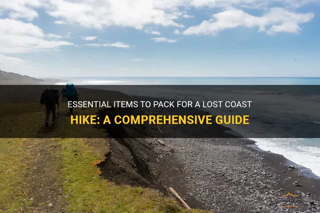 what to pack for lost coast hike