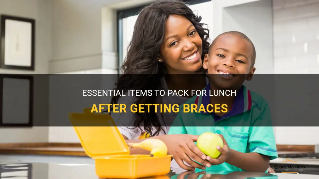 what to pack for lunch after getting braces