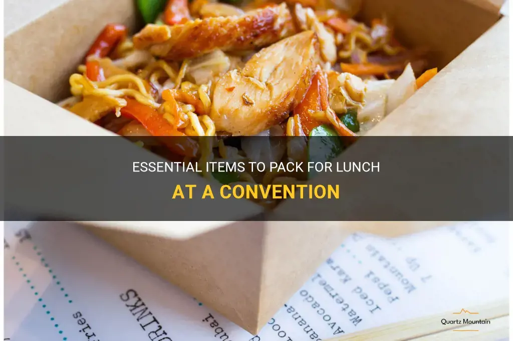 what to pack for lunch at convention