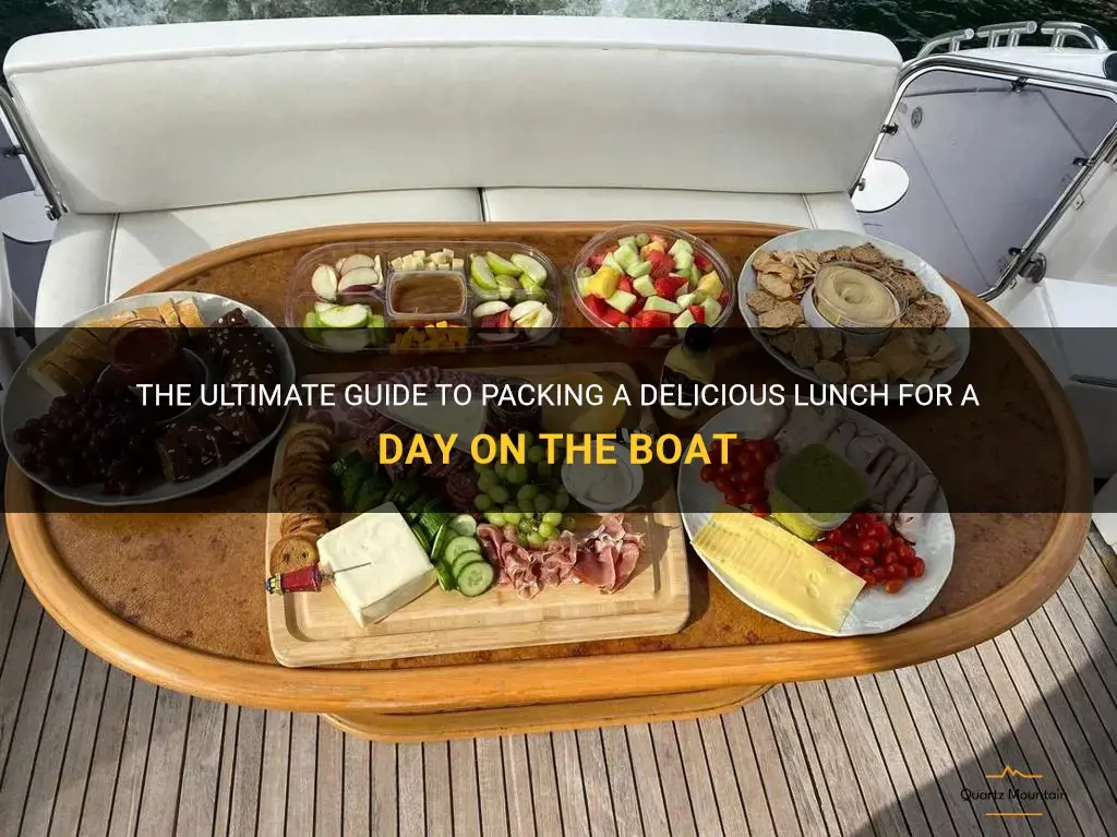 what to pack for lunch on a boat