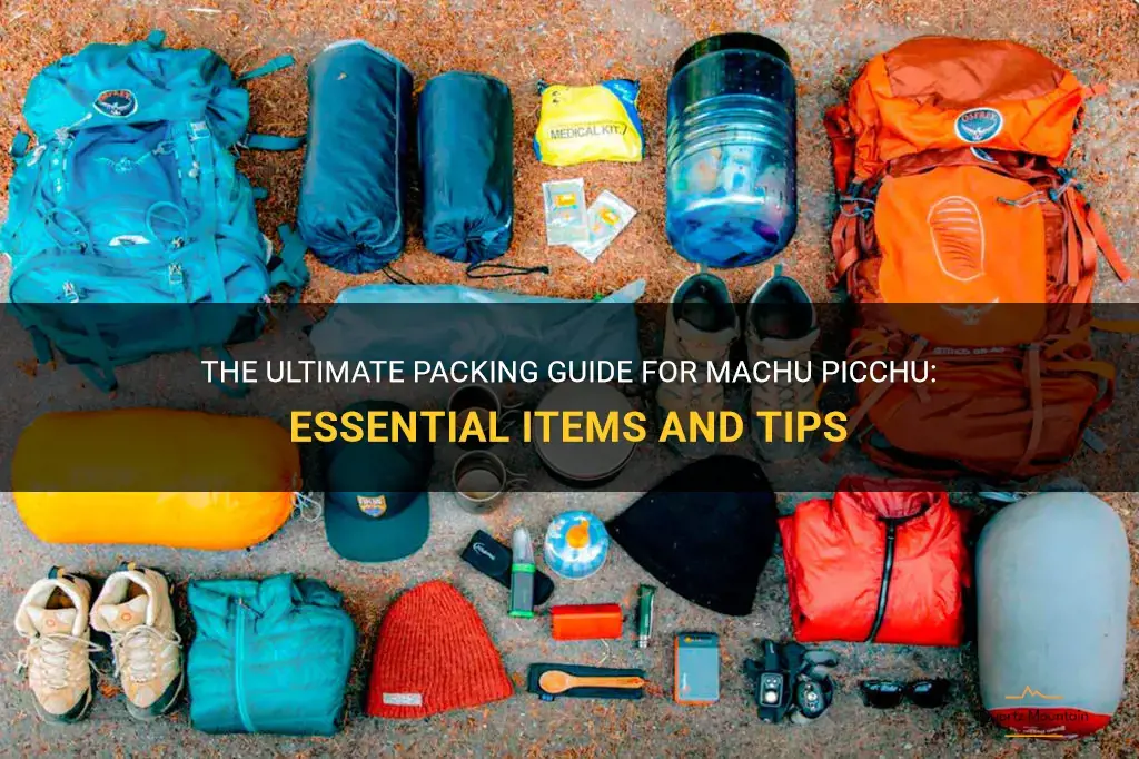 what to pack for machu picchu
