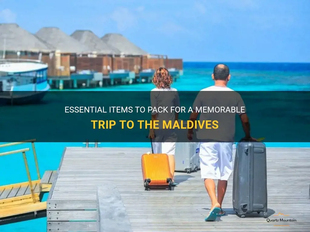 what to pack for maldives