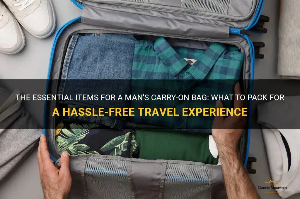 what to pack for man carry on