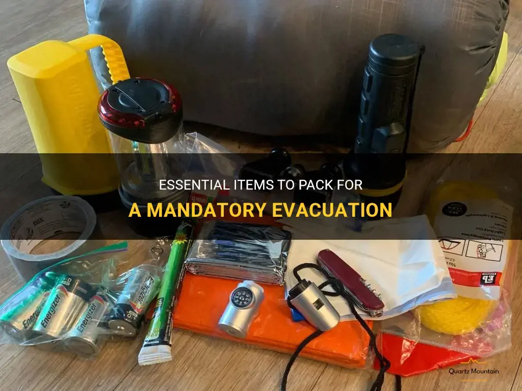 what to pack for mandatory evacuation