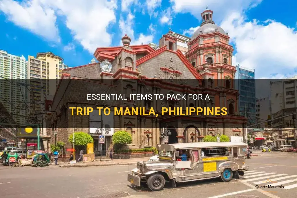 what to pack for manila philippines