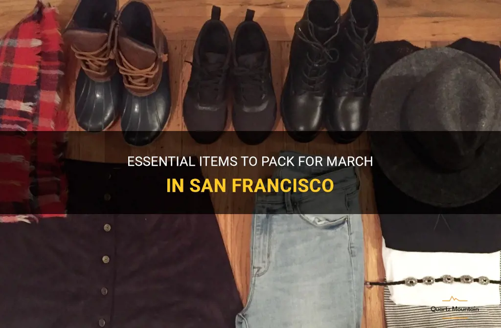 what to pack for march in san fran