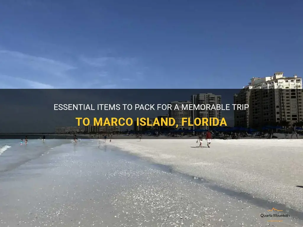 what to pack for marco island florida