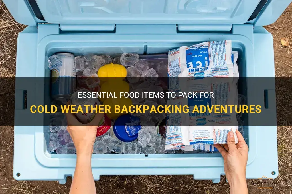 what to pack for meals backpacking in cold weather