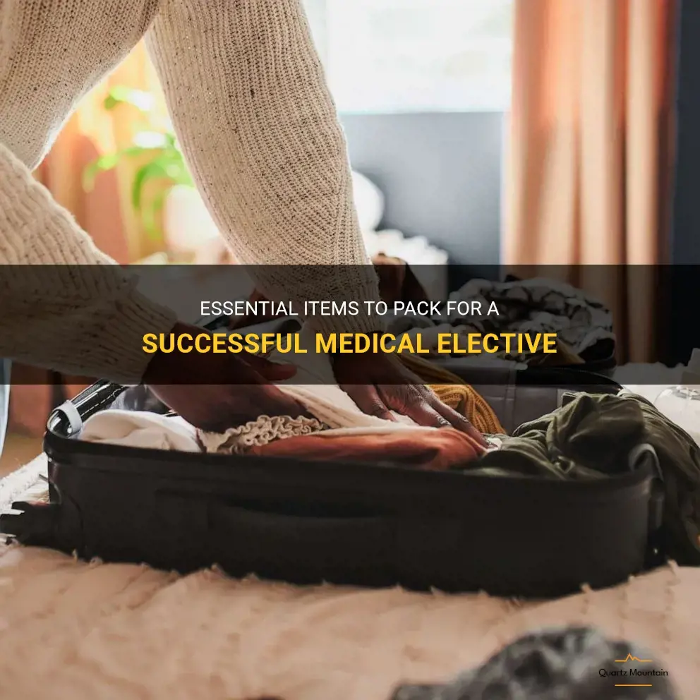 what to pack for medical elective