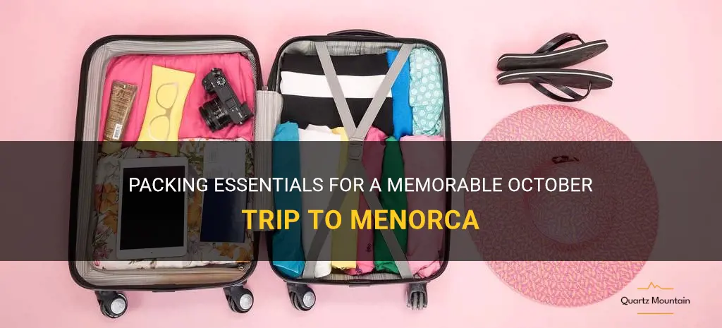 what to pack for menorca in October