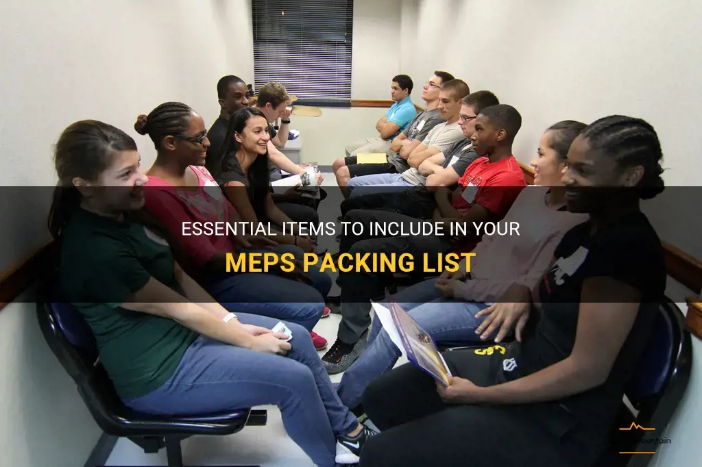 what to pack for meps
