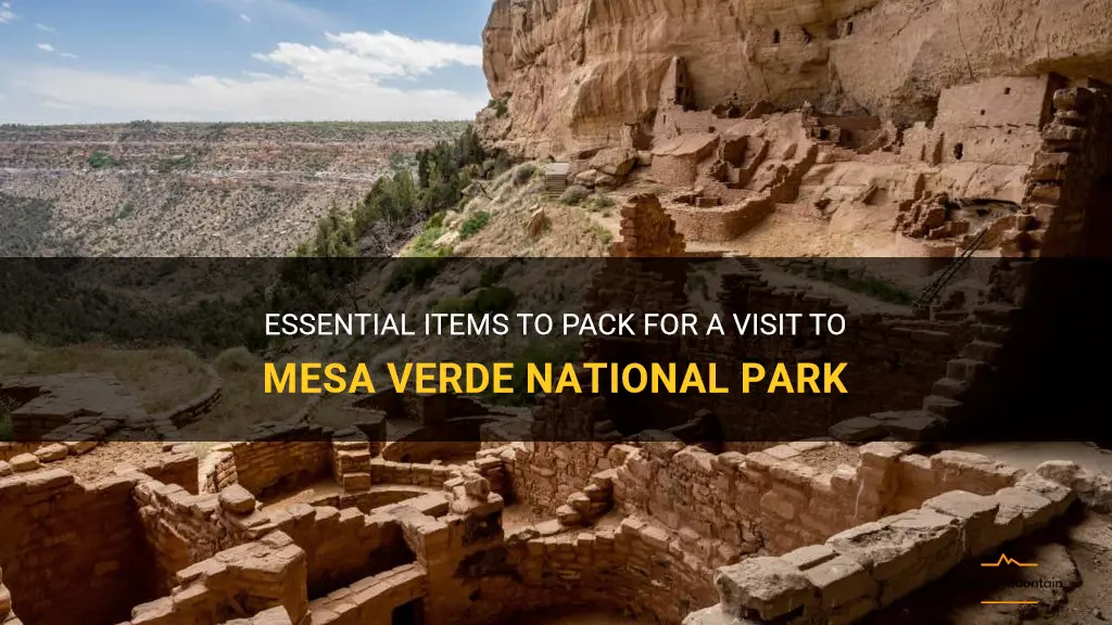 what to pack for mesa verde national park