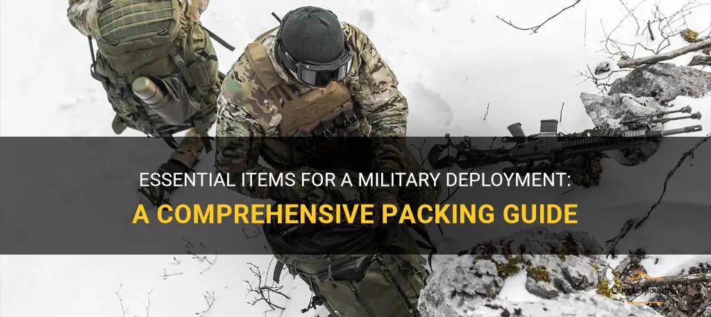 what to pack for military deployment