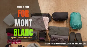 Essential Items to Pack for a Mont Blanc Adventure