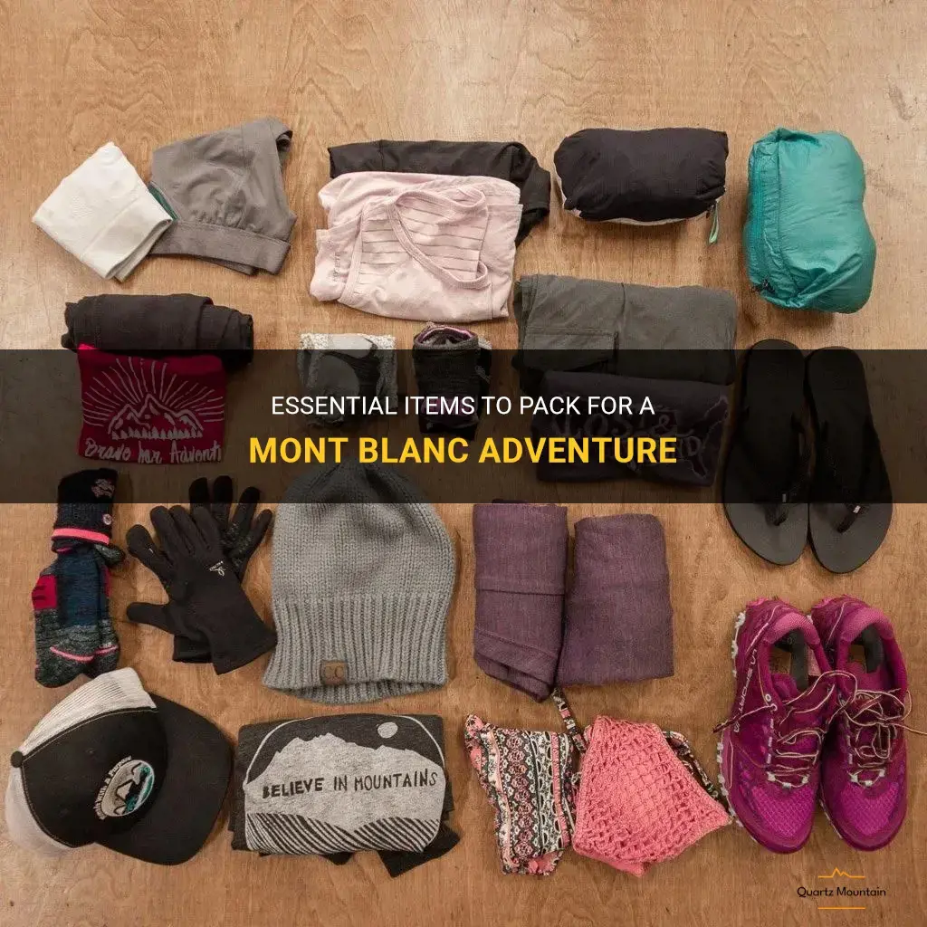 what to pack for mont blanc
