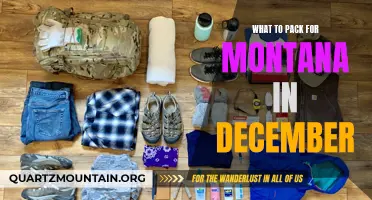 Essential Items to Pack for a December Trip to Montana