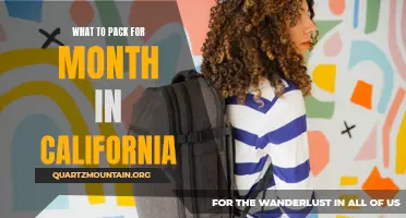 Essential Items to Pack for a Month-Long Stay in California