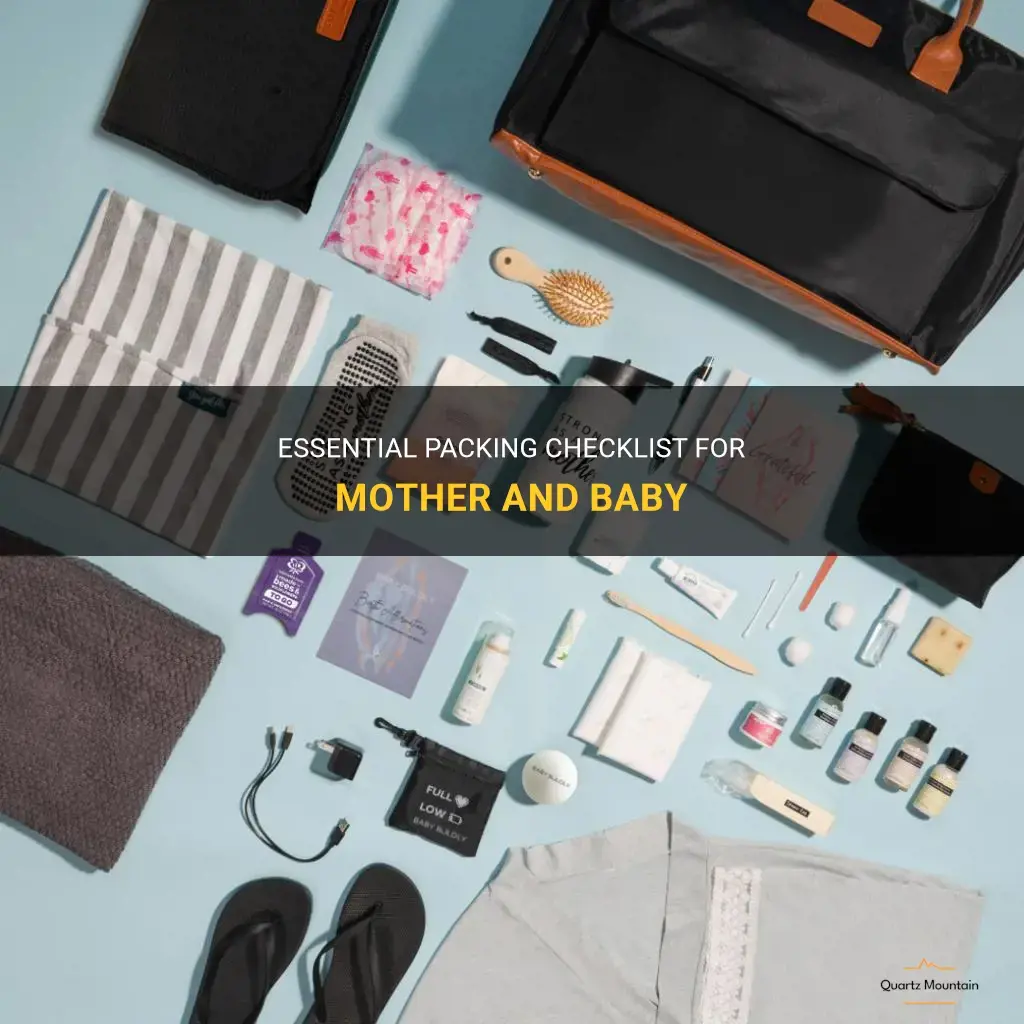 what to pack for mother and baby